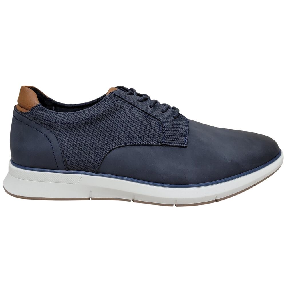 Alfani Men Landan Plain Toe Derby Oxfords Size US 8M Blue Faux Leather - Picture 2 of 6